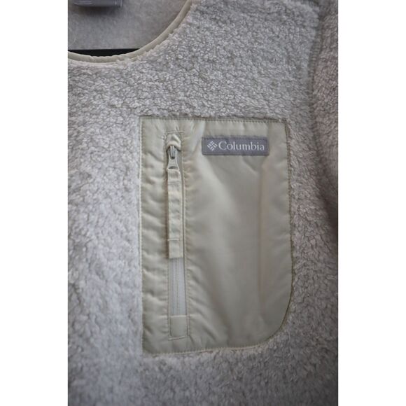 Columbia 1958651-192 Women Sz L Ivory West Bend Fleece Crew Neck Sweatshirt - Picture 7 of 10